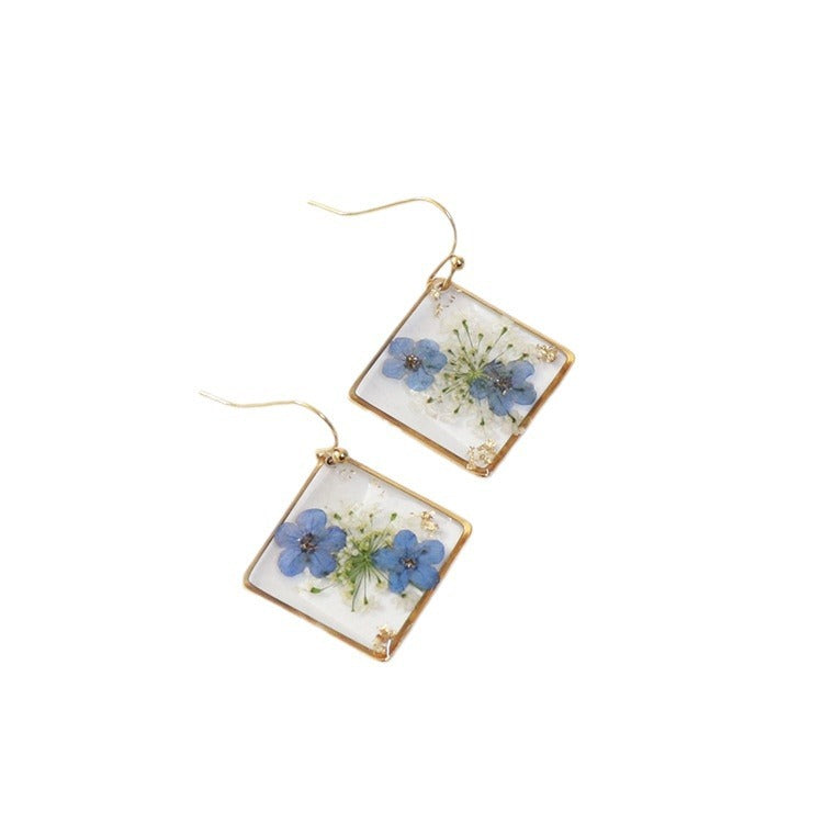 Wholesale 6pcs Stainless steel immortal flower earrings